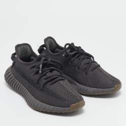 Yeezy x Adidas Black Knit Fabric Boost 350 V2 Cinder Sneakers Size 36 2/3