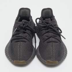 Yeezy x Adidas Black Knit Fabric Boost 350 V2 Cinder Sneakers Size 36 2/3