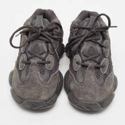 Pre Owned Yeezy x Adidas Grey Mesh and Suede Ortholite Lace Up Sneakers Size 40