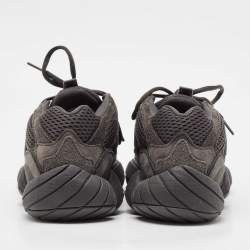 Pre Owned Yeezy x Adidas Grey Mesh and Suede Ortholite Lace Up Sneakers Size 40