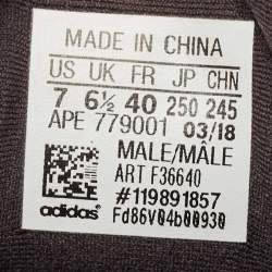 Pre Owned Yeezy x Adidas Grey Mesh and Suede Ortholite Lace Up Sneakers Size 40