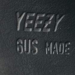 Yeezy x Adidas Black Rubber Onyx Flat Slides Size 39