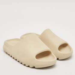 Yeezy x Adidas Cream Rubber Resin Flat Slides Size 38