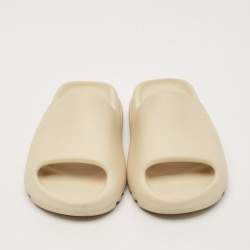 Yeezy x Adidas Cream Rubber Resin Flat Slides Size 38