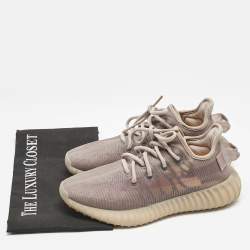 Yeezy x Adidas Beige  Mesh Boost 350 V2 Mono Mist Sneakers Size 38