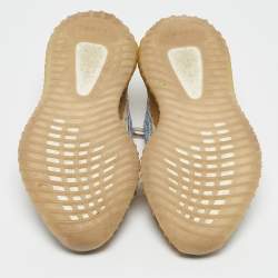 Pre Owned Yeezy x Adidas Multicolor Knit Fabric Boost 350 V2 MX Oat Sneakers Size 38