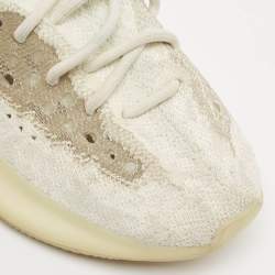 Yeezy x Adidas White Knit Fabric Boost 380 Calcite Glow Sneakers Size 39 1/3