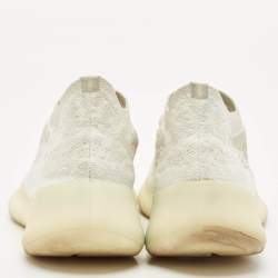 Yeezy x Adidas White Knit Fabric Boost 380 Calcite Glow Sneakers Size 39 1/3