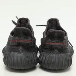 Yeezy x Adidas Black Knit Fabric Boost 350 V2 "Cinder" Low Top Sneakers Size 40