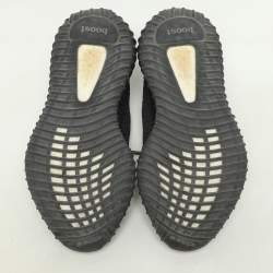 Yeezy x Adidas Black Knit Fabric Boost 350 V2 "Cinder" Low Top Sneakers Size 40