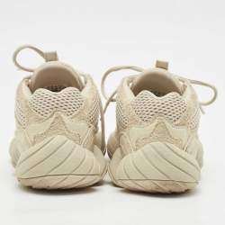 Yeezy x Adidas White/Grey Suede and Fabric  Yeezy 500 Sneakers Size 38