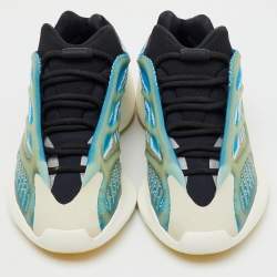 Yeezy x Adidas Blue/White Knit Fabric Yeezy 700 V3 Arzareth Sneakers Size 38