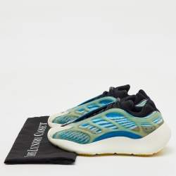 Yeezy x Adidas Blue/White Knit Fabric Yeezy 700 V3 Arzareth Sneakers Size 38