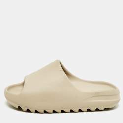 Yeezy x Adidas Cream Rubber Resin Flat Slides Size 39