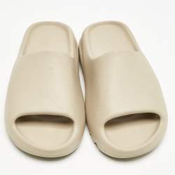 Yeezy x Adidas Cream Rubber Resin Flat Slides Size 39