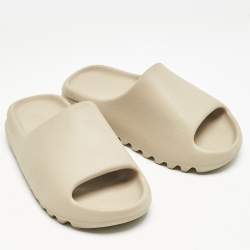 Yeezy x Adidas Cream Rubber Resin Flat Slides Size 39