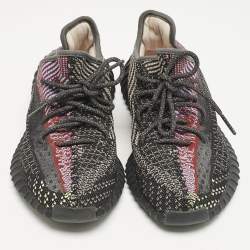 Yeezy x Adidas Black Knit Fabric Boost 350 V2 Yecheil Sneakers Size 40