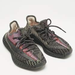 Yeezy x Adidas Black Knit Fabric Boost 350 V2 Yecheil Sneakers Size 40