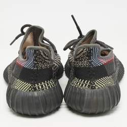 Yeezy x Adidas Black Knit Fabric Boost 350 V2 Yecheil Sneakers Size 40