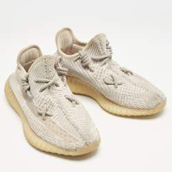 Yeezy x Adidas Pink Knit Fabric Boost 350 V2 Synth Non Reflective Sneakers Size 39 1/3