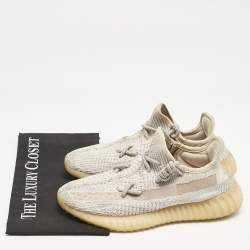 Yeezy x Adidas Pink Knit Fabric Boost 350 V2 Synth Non Reflective Sneakers Size 39 1/3