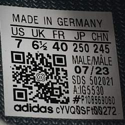 Yeezy x Adidas Grey Knit Fabric 450 Sneakers Size 40