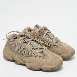 Yeezy x Adidas Brown Mesh and Suede 500 Taupe Light Sneakers Size 40 2/3