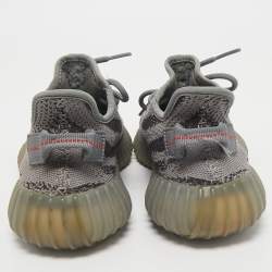 Yeezy x Adidas Grey Knit Fabric Boost 350 V2 Beluga Sneakers Size 38