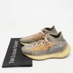 Yeezy x adidas Grey Knit Fabric Boost 380 Mist Sneakers Size 371/3