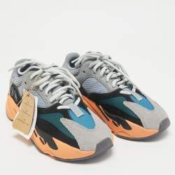 Yeezy x Adidas Multicolor Leather and Suede Boost 700 Wave Runner Sneakers Size 39 1/3