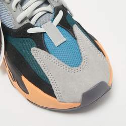 Yeezy x Adidas Multicolor Leather and Suede Boost 700 Wave Runner Sneakers Size 39 1/3