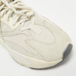 Pre Owned Yeezy x Adidas Cream Suede and Mesh Boost 700 Analog Sneakers Size 38 2/3