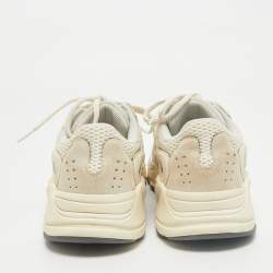 Pre Owned Yeezy x Adidas Cream Suede and Mesh Boost 700 Analog Sneakers Size 38 2/3