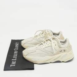 Pre Owned Yeezy x Adidas Cream Suede and Mesh Boost 700 Analog Sneakers Size 38 2/3
