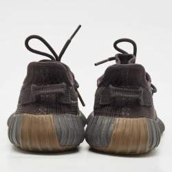 Yeezy x Adidas Black Knit Fabric Boost 350 V2 Cinder Sneakers Size 40