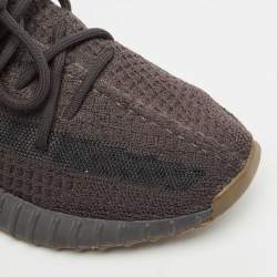 Yeezy x Adidas Black Knit Fabric Boost 350 V2 Cinder Sneakers Size 40