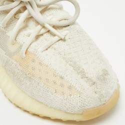 Yeezy x Adidas Cream Knit Fabric Boost 350 V2 Sneakers Size 38            