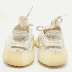 Yeezy x Adidas Cream Knit Fabric Boost 350 V2 Sneakers Size 38            