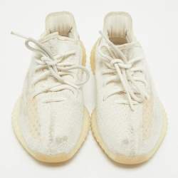 Yeezy x Adidas Cream Knit Fabric Boost 350 V2 Sneakers Size 38            