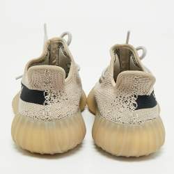 Yeezy x Adidas White Fabric Boost 350 V2 Slate Core Sneakers Size 37 2/3