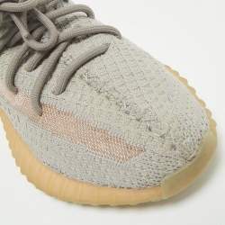 Yeezy x Adidas Grey Knit Fabric Boost 350 V2 True Form Sneakers Size 36 2/3