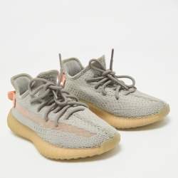 Yeezy x Adidas Grey Knit Fabric Boost 350 V2 True Form Sneakers Size 36 2/3