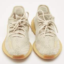 Yeezy x Adidas Cream Knit Fabric Boost 350 V2 Sneakers Size 38.5