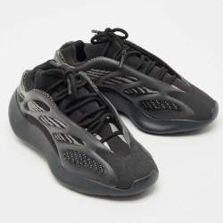 Pre Owned Yeezy x Adidas Black Knit Fabric 700 V3 Alvah Sneakers Size 37 1/3