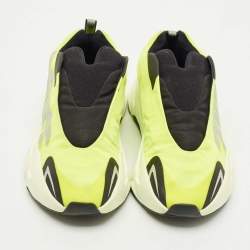 Yeezy x Adidas Neon Yellow/Black Nylon Boost 700 MNVN Phosphor Sneakers Size 38