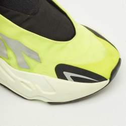Yeezy x Adidas Neon Yellow/Black Nylon Boost 700 MNVN Phosphor Sneakers Size 38