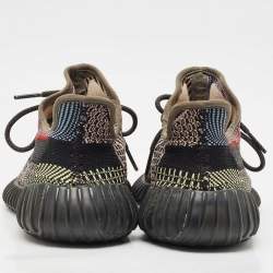Pre Owned Yeezy x Adidas Multicolor Knit Fabric Boost 350 V2 Yecheil (Non-Reflective) Sneakers Size 42 2/3