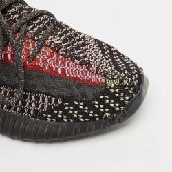 Pre Owned Yeezy x Adidas Multicolor Knit Fabric Boost 350 V2 Yecheil (Non-Reflective) Sneakers Size 42 2/3