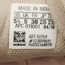 Pre Owned Yeezy x Adidas Grey Suede and Canvas Boost 700 V2 Tephra Sneakers Size 38