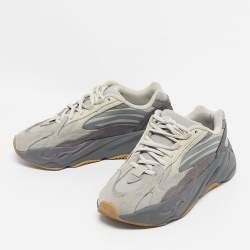 Pre Owned Yeezy x Adidas Grey Suede and Canvas Boost 700 V2 Tephra Sneakers Size 36 2/3
